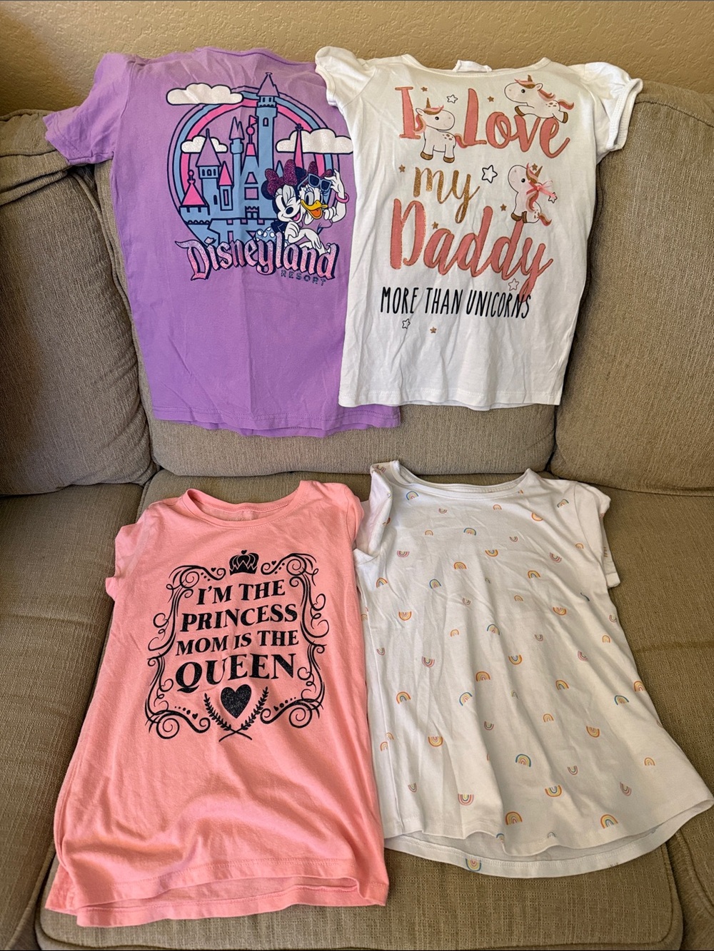 Disney Purple Minnie Kids T-Shirt - Size6,7,8 Kids set